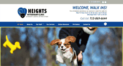 Desktop Screenshot of heightsvet.com